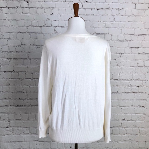 Michael Kors Ivory Ruffle Cardigan - Picture 5 of 7